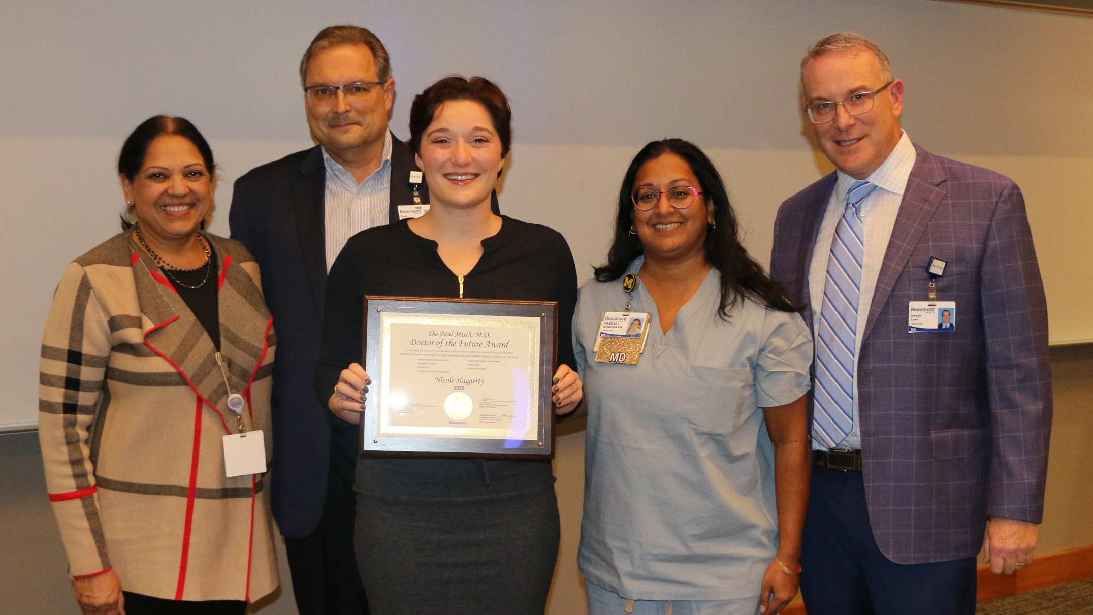 M4 at OUWB receives inaugural Doctor of the Future award at